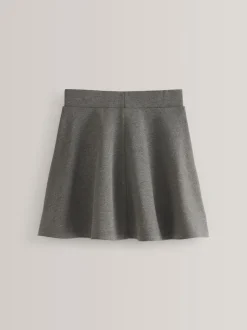 Grey Pull-On School Skort with Jersey Stretch (3-17yrs)