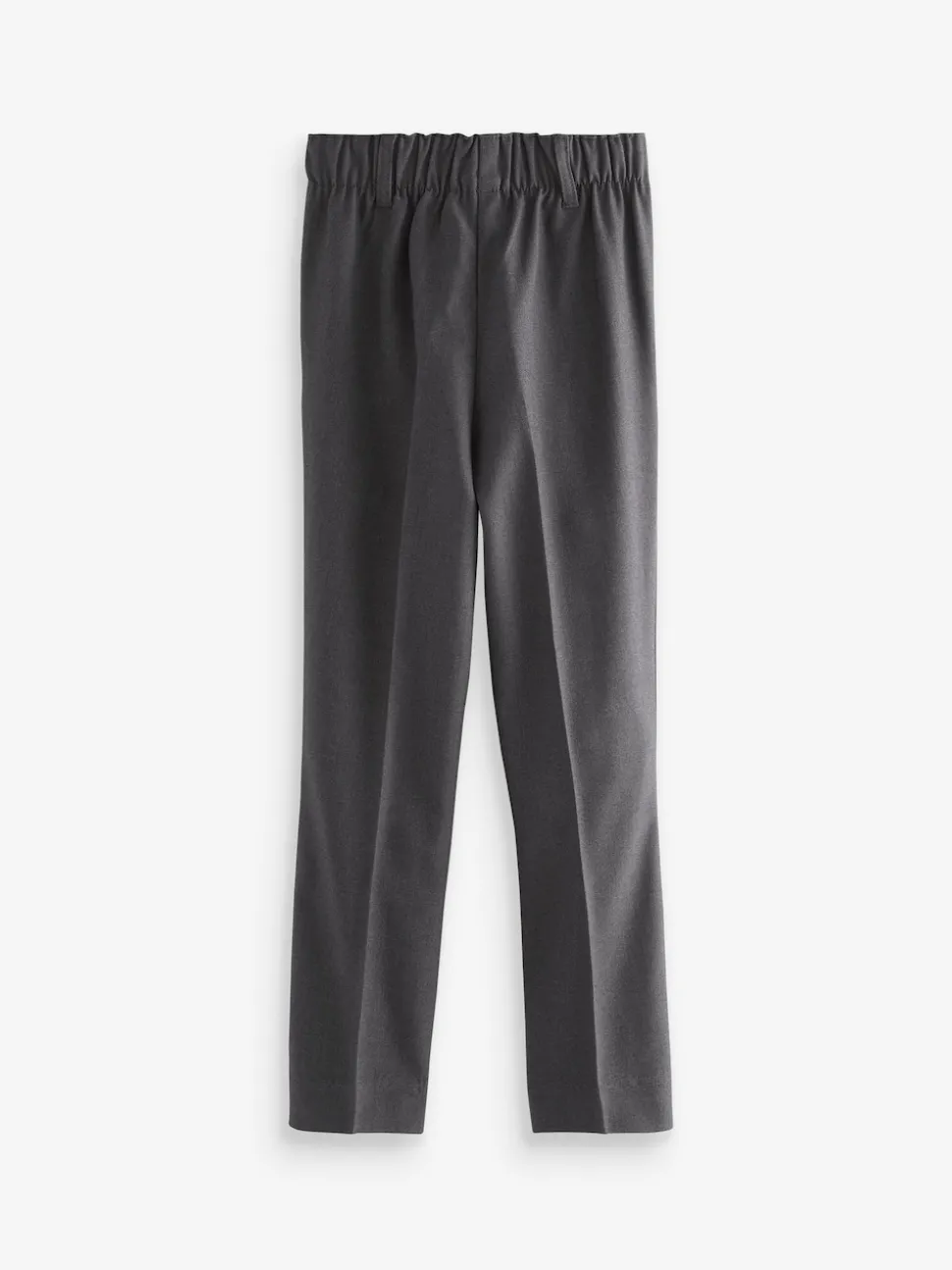 Grey Pull-On Waist Plain Front School Trousers (3-17yrs)