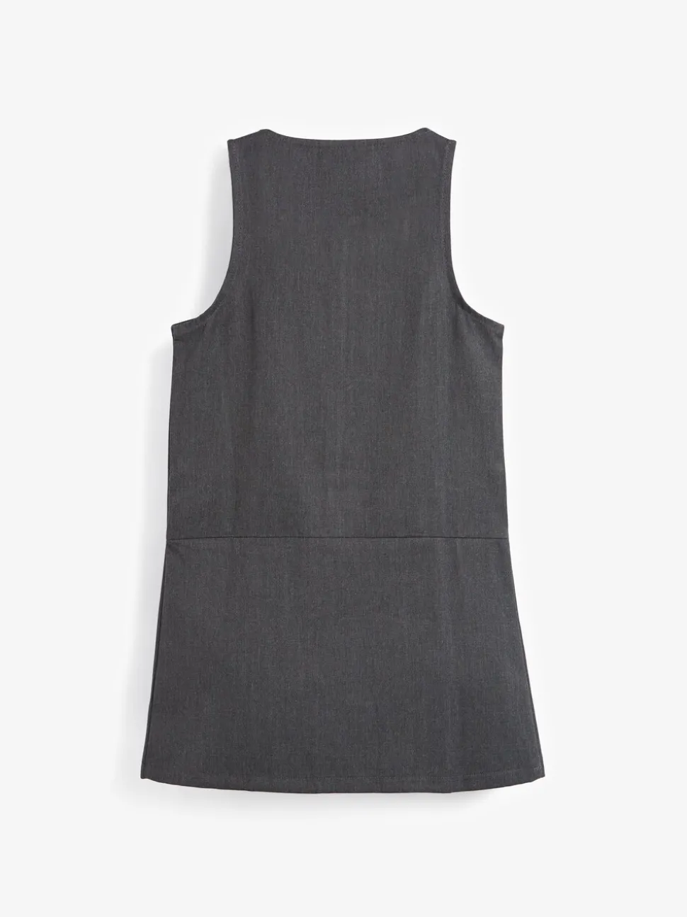 Grey Regular Fit Zip Front School Pinafore (3-14yrs)