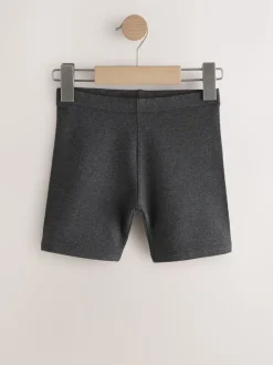 Grey Regular Length 2 Pack Cotton Rich Stretch Cycle Shorts (3-16yrs)