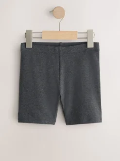 Grey Regular Length 5 Pack Cotton Rich Stretch Cycle Shorts (3-16yrs)