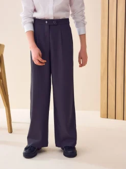 Grey Shorter Length Senior Wide Leg School Trousers (9-18yrs)