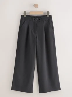 Grey Shorter Length Senior Wide Leg School Trousers (9-18yrs)