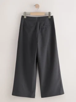 Grey Shorter Length Senior Wide Leg School Trousers (9-18yrs)