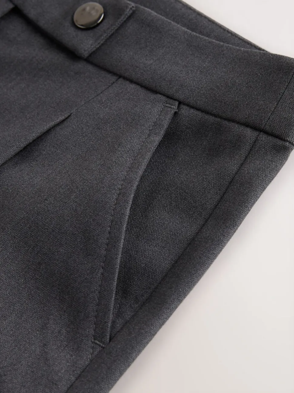 Grey Shorter Length Senior Wide Leg School Trousers (9-18yrs)