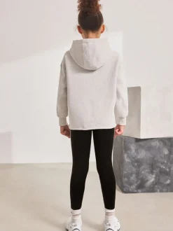 Grey Slogan Hoodie And Leggings Set (3-16yrs)