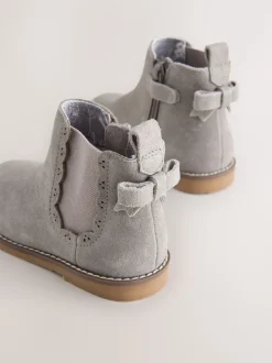 Grey Standard Fit (F) Chelsea Ankle Boots