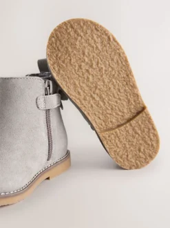 Grey Standard Fit (F) Chelsea Ankle Boots