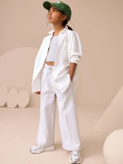 Grey Wide Leg Joggers (3-16yrs)