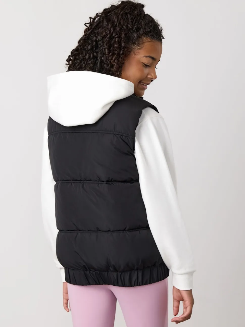 Gym King Black Panelled Gilet