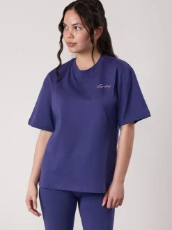 Gym King Blue Script Boyfriend T-Shirt