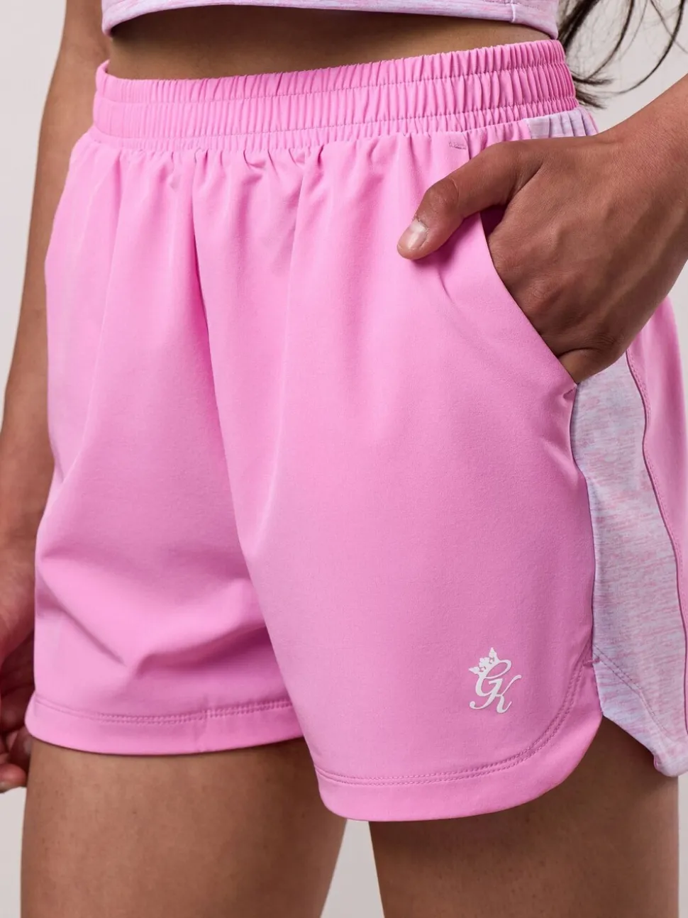 Gym King Pink Kids 365 Grindle Shorts