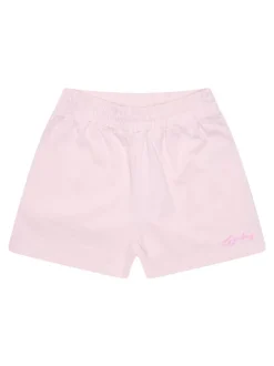 Gym King Pink Relaxed Fit Script Shorts