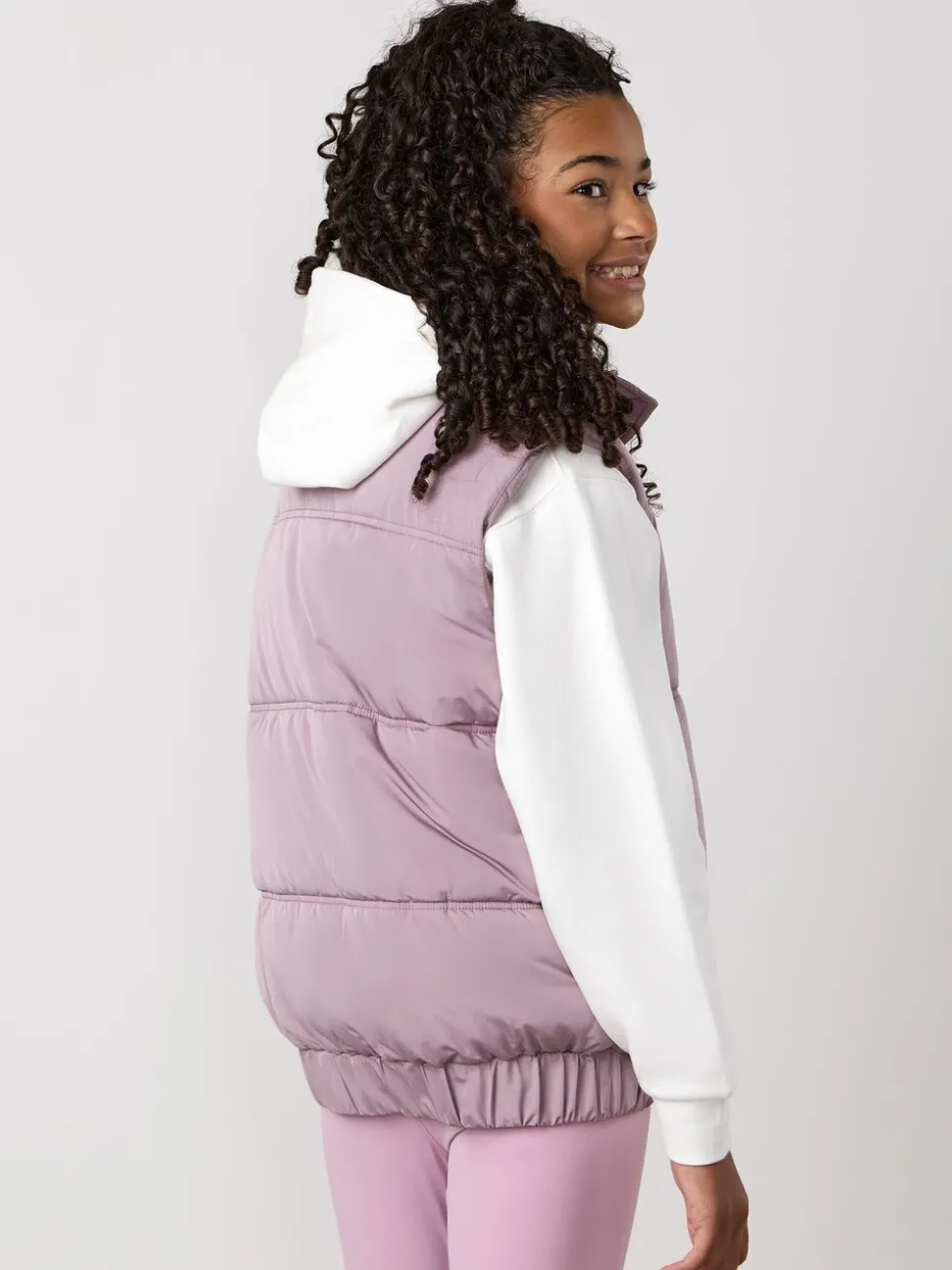 Gym King Purple Kids Panelled Gilet
