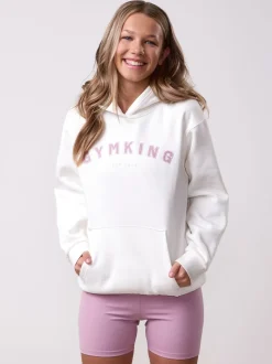 Gym King White Shadow Hoodie