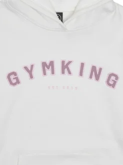 Gym King White Shadow Hoodie