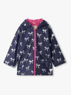 Hatley Blue Foil Bows Rain Jacket
