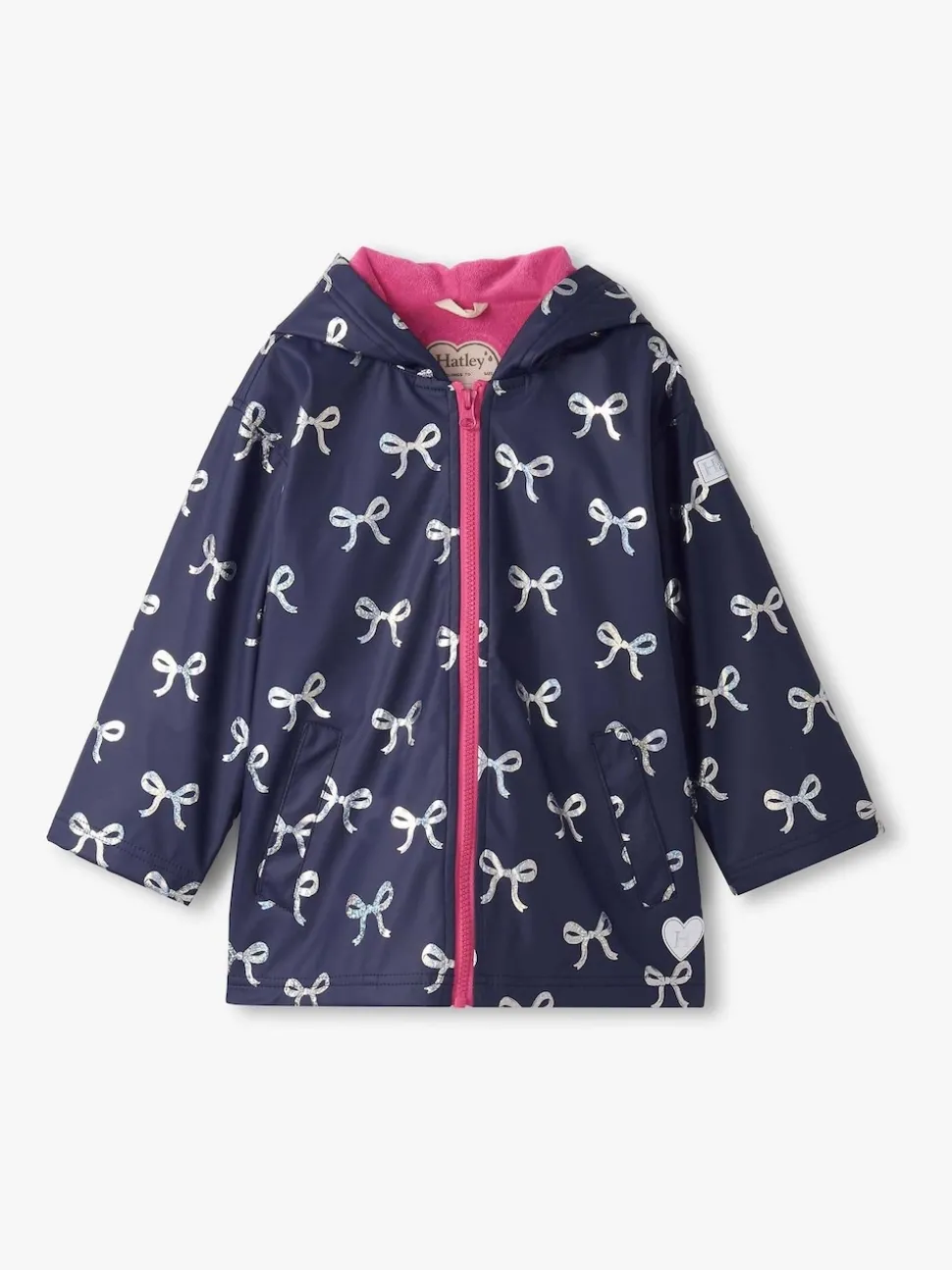 Hatley Blue Foil Bows Rain Jacket