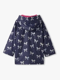 Hatley Blue Foil Bows Rain Jacket