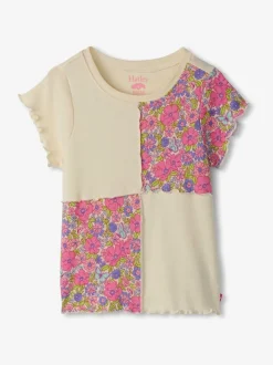 Hatley Cream Groovy Flowers Patchwork T-Shirt
