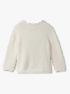 Hatley Natural Christmas Reindeer Furry Jumper
