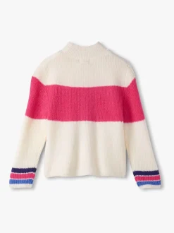Hatley Natural Colourblock Mock Neck Jumper