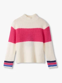 Hatley Natural Colourblock Mock Neck Jumper