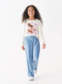 Hatley Natural Galloping Horse Long Sleeve T-Shirt