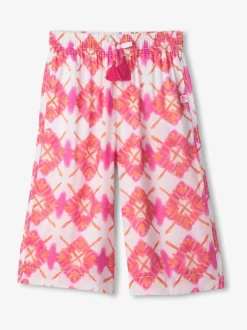 Hatley Painted Sunburst Wide Leg White Culottes