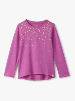 Hatley Pink Falling Stars Graphic T-Shirt