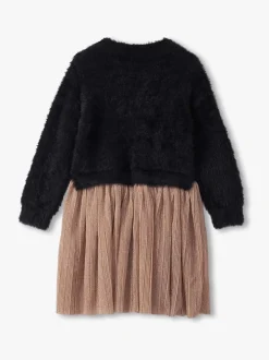 Hatley Star Mix Media Brown Dress