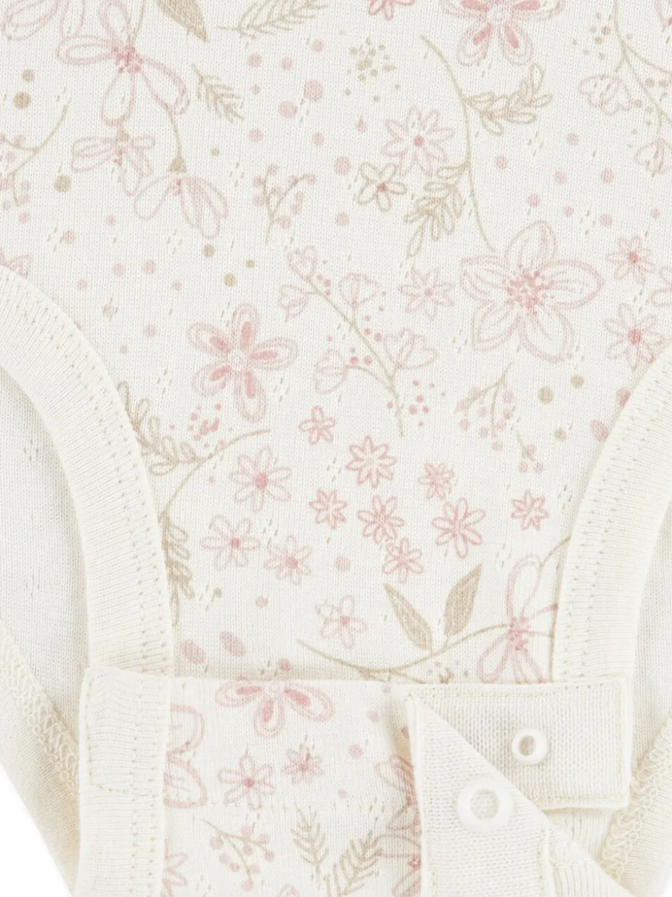 Huggies Pink Floral Print Bodysuit Leggings and Bow Headband 3 Piece Set