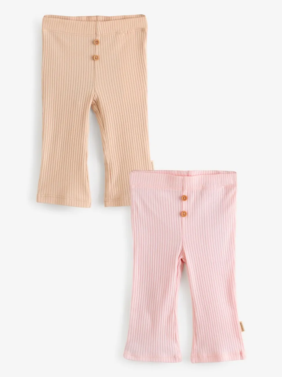 Huggies Pink Ribbed Leggings 2 Pack