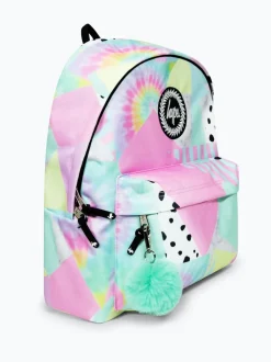 Hype Girls Pink Iconic Pastel Collage Multicolour Backpack