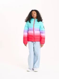 Hype. Pink Candy Fade Puffer Jacket