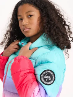 Hype. Pink Candy Fade Puffer Jacket