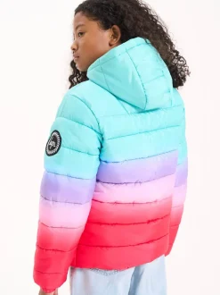Hype. Pink Candy Fade Puffer Jacket
