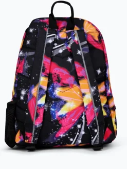 Hype Unisex Multi Glitter Blur Butterfly Black Backpack