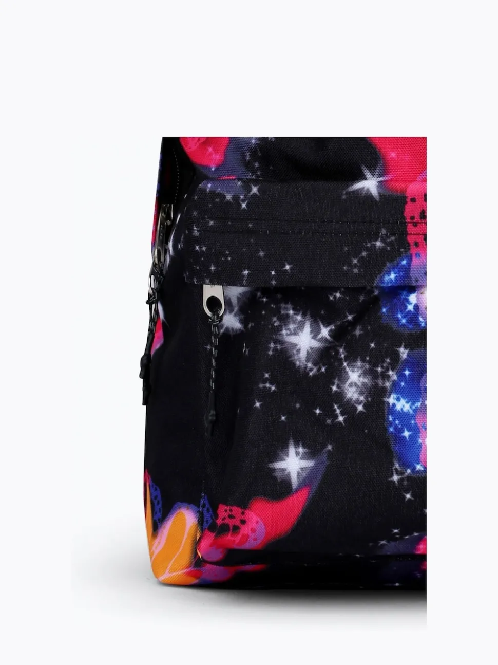 Hype Unisex Multi Glitter Blur Butterfly Black Backpack