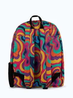 Hype. Unisex Multi Peace And Love Black Backpack