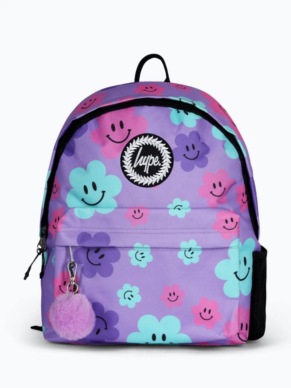 Hype. Unisex Purple Happy Flower Print Backpack