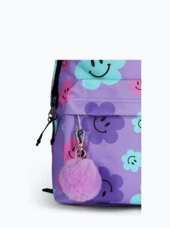 Hype. Unisex Purple Happy Flower Print Backpack