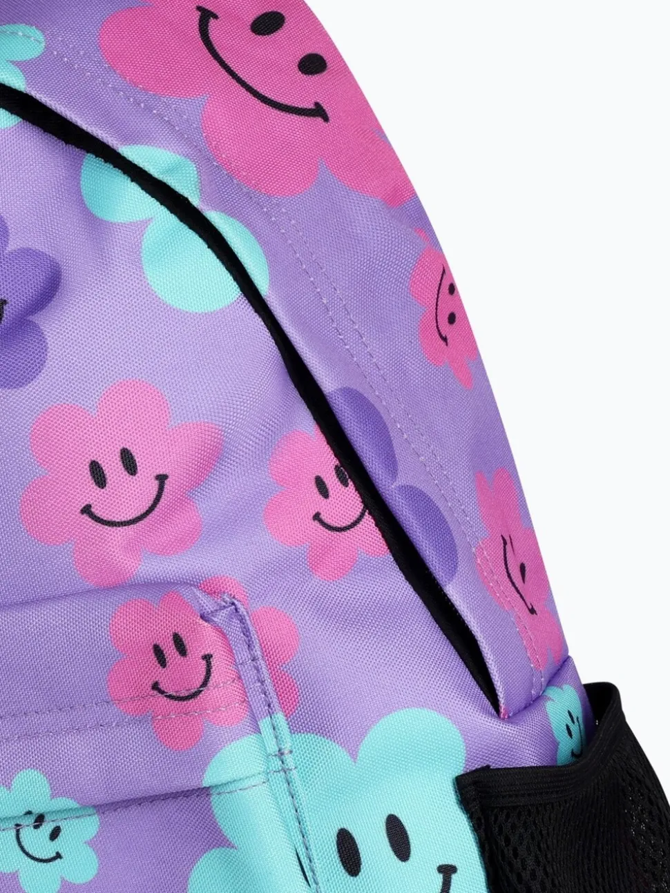 Hype. Unisex Purple Happy Flower Print Backpack