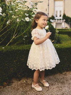 Ivory Embroidered Prom Dress (3mths-8yrs)