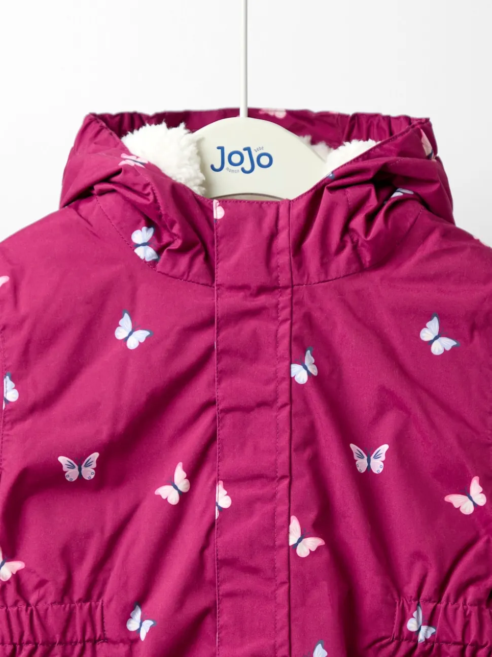 JoJo Maman Bébé Berry Butterfly Lined Parka