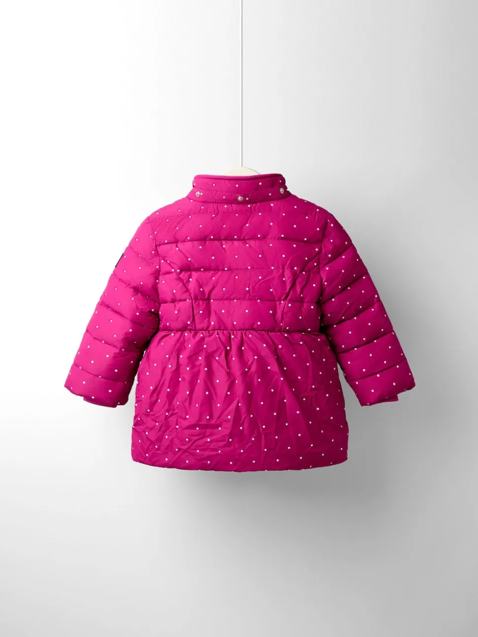 JoJo Maman Bébé Berry Butterfly Fleece Lined Puffer Coat