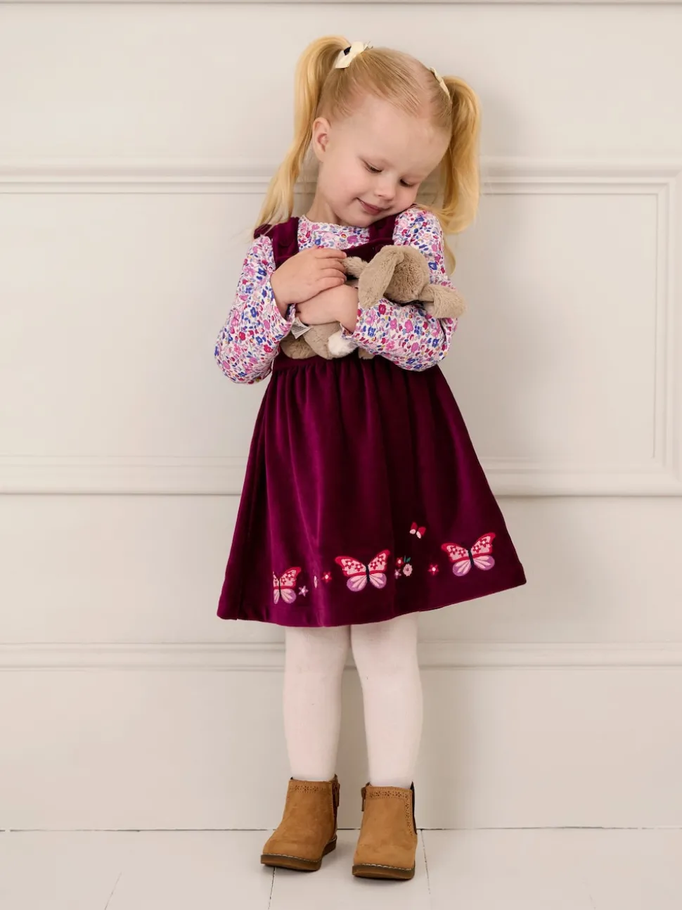 JoJo Maman Bébé Berry Pink Cosy Lined Boot