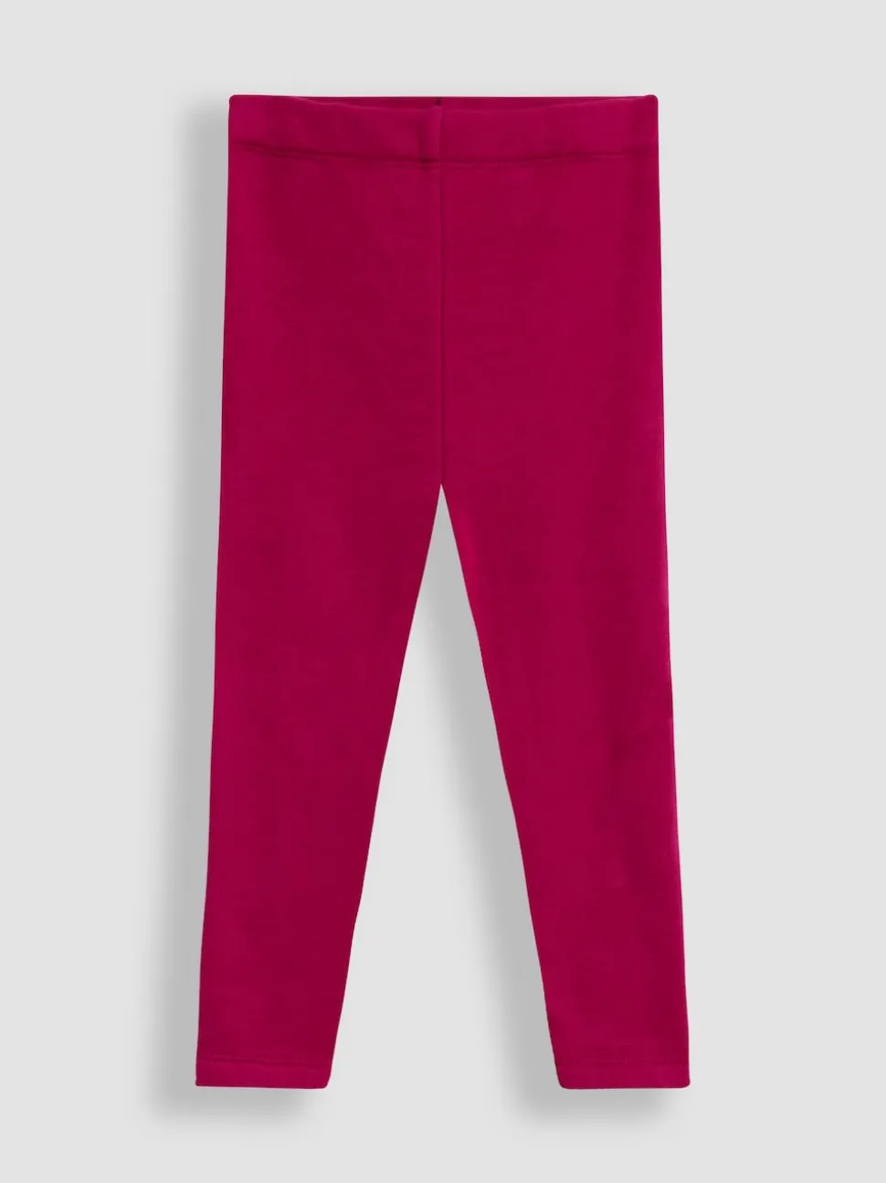 JoJo Maman Bébé Berry Pink Floral Fleece-Lined Printed Leggings 2 Pack