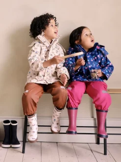 JoJo Maman Bébé Berry Pink Pack-Away Waterproof Trousers