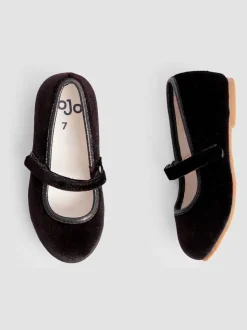 JoJo Maman Bébé Black Ballet Shoes